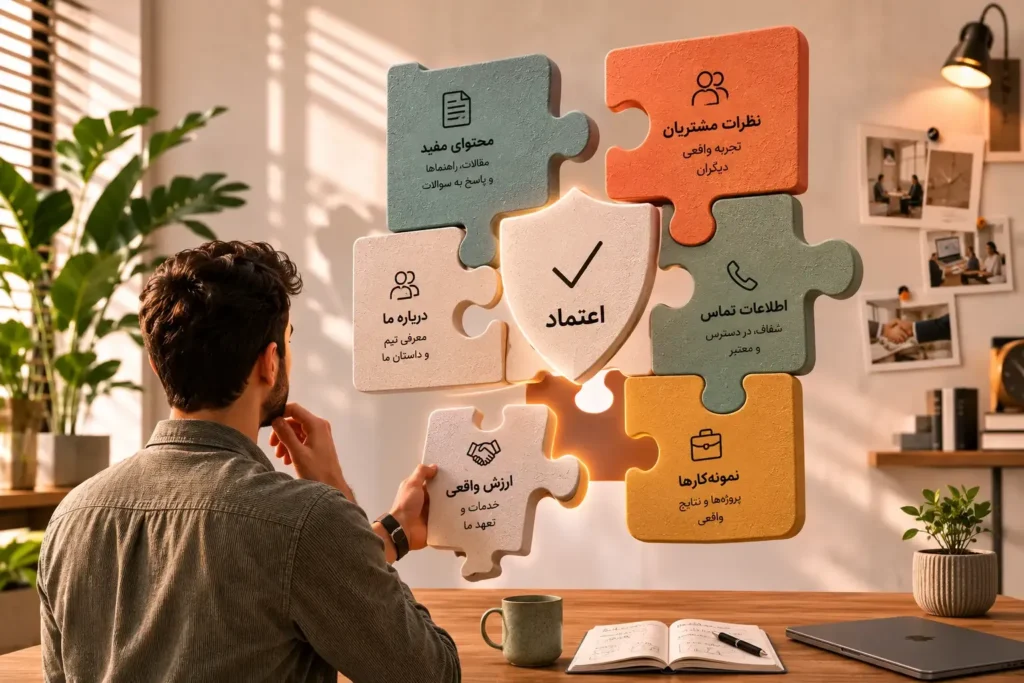 عوامل مؤثر بر ایجاد اعتماد در مشتریان آنلاین