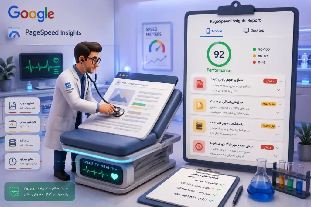 راهنمای استفاده از ابزار PageSpeed Insights برای بررسی سرعت سایت
